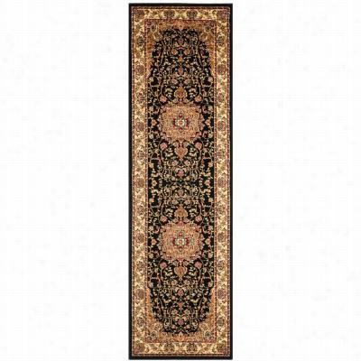 Safavieh Lnh329a Lyndhurst Polypropylene Machine Made Black/ivory Area Rug