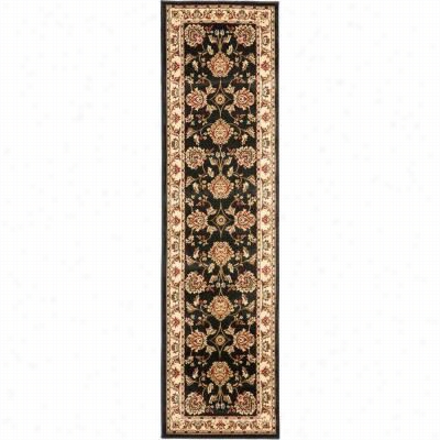 Safavieh Lnh555-9012 Lyndhurst Polypropylene Machine Made Black/ivoryarea Rug