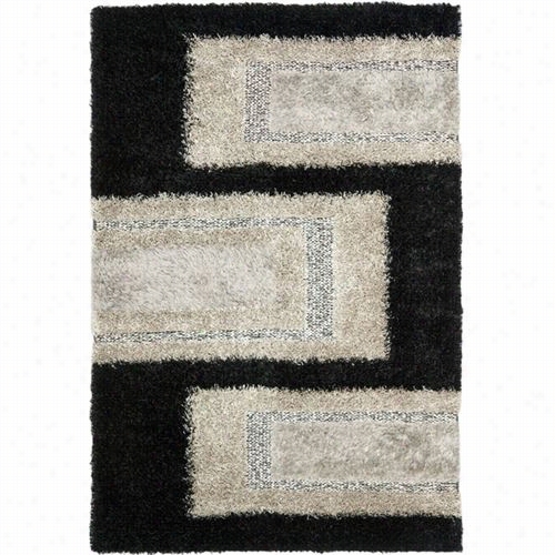 Safavieh Man522bb Mnhattan Wool Hand Woven Black/grey Area Rug