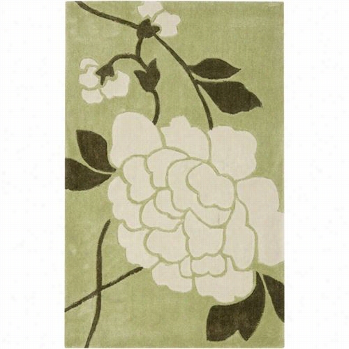 Safavieh  Mda622b Recent Art Polyesger Hand Tuftedg Reen/ivory Rug