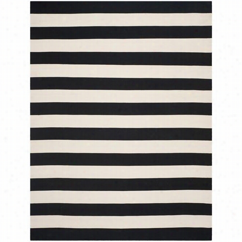 Safavieh Mtk712d Montaukcotton Pile Hand Woven Black/whitee Rug