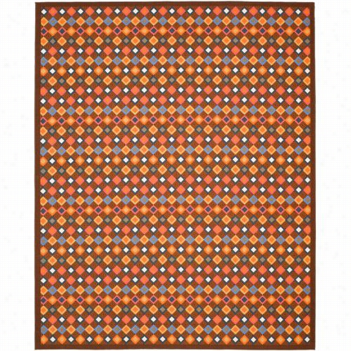 Safavieh Mtp529-2591 Metropolis Polyacrylicmachine Made Brown/multi Rug