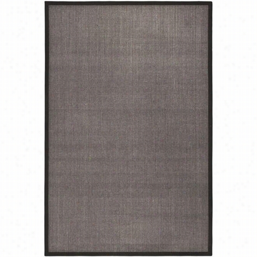 Safavi Eh Nnf441d Naturalfiberr Sisal Power Lo Omed Charcoal/charcoal Area Rug