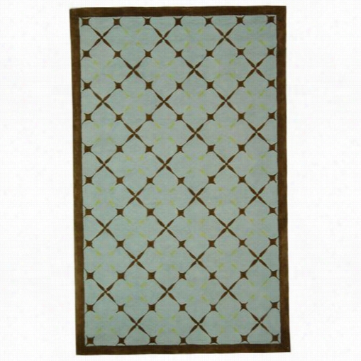 Safavieh Npt421a Newport Cotton Hand Hooked Blue/rown Ara Rug