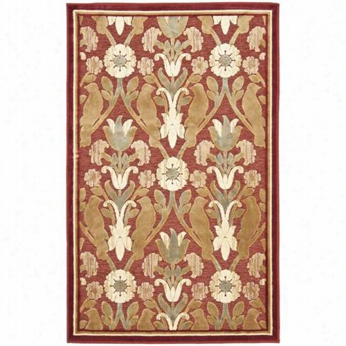 Safavieh Par45-202 Paradise Viscose Power Loomed Red Area Rug