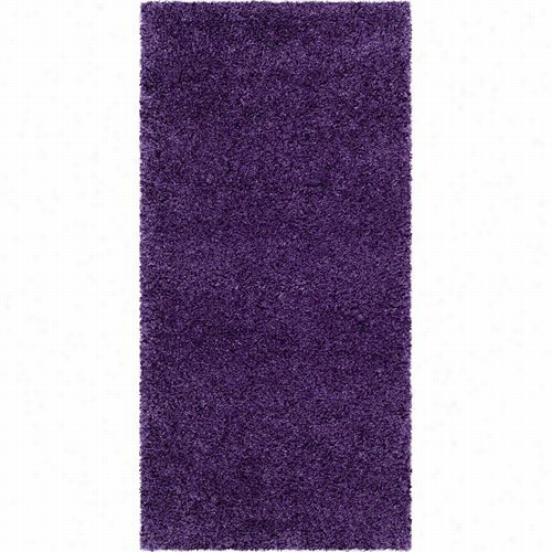 Safavieh Sg180-7373 Milan Shag Polypropylene/juteback Power Loomed Purple Rug