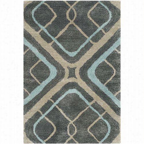 Safavieh Soh412a Soho Woo And Viscose Hand Tufted Grey/multi Rug