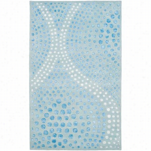 Safavieh Soh6544b Soho Wool Hand Tufted Light Blue Rug