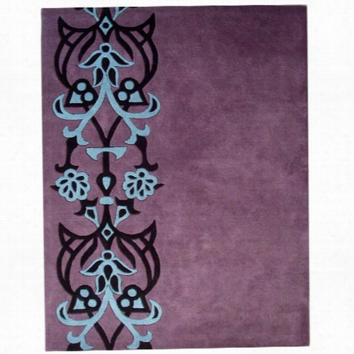 Safavieh Soh752b Soho  Wool Hand Tufted Purple/blue Rug