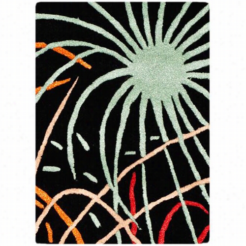 Safavieh Soh757a Soho Wool Hand Tufted Black/multi Rug