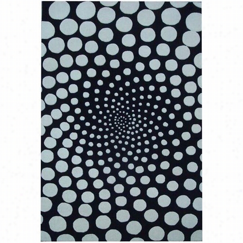 Safavieh Soh766b Soho Wool Hand Tuffted Black/ivory Rug