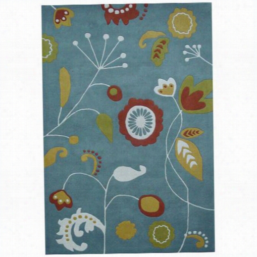 Safaavieh Soh772a Soho Wool Hand Tufted Light Melancholy/multi Rug