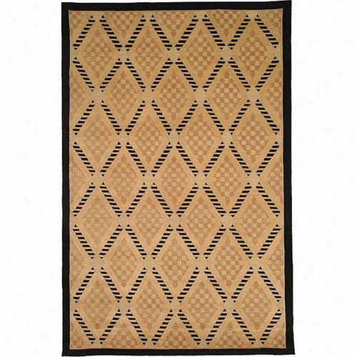 Saavieh Tb273a Tibetan Wool Hand Knotted Black / Gold Area Rug