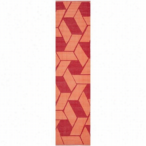 Safavieh Tmf 124a Thom Filicia Plastic Hand Woven Bllood/orange Rug