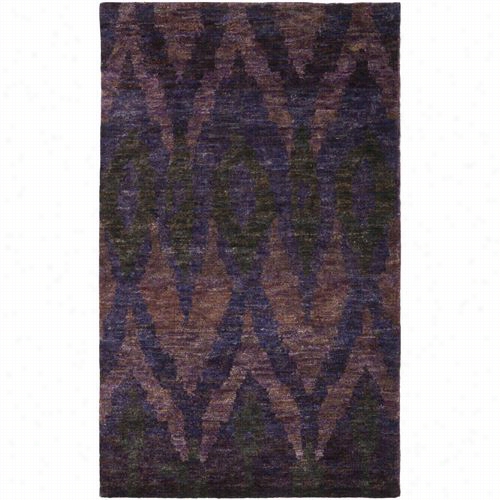 Safavieh Tmf333a Thom Filicia Hemp Hand Knotted Midnight Violet Rug