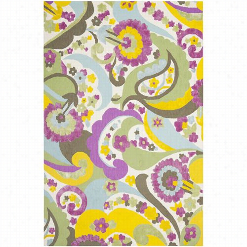 Safavieh Wil349a Wilton Wpol Hand Hookd Green/fuchsia Rug