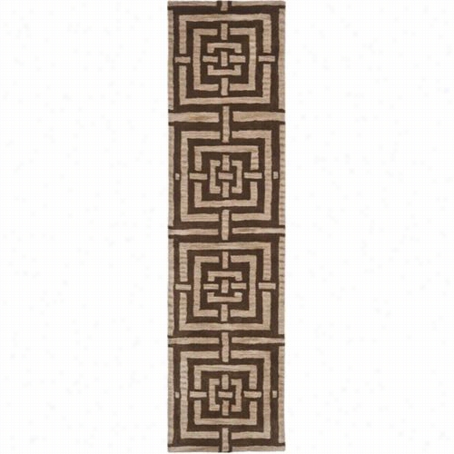 Safavieh Wyd375a Wyndham Wo0l Hnad Ufted Brown Rug