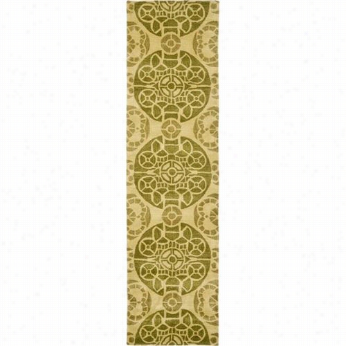 Safavieh Wyd376l Wydnham Wool Hand Tufted Honey/green Rug