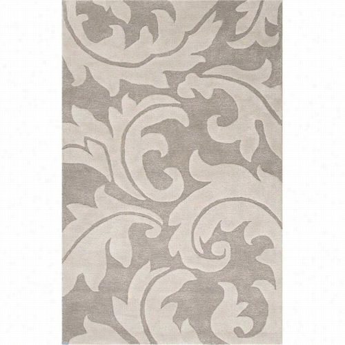 Jaipur Ug1 Blue Hand-tufted Abstract Patetrn Wool Gray/ivory Area Rug