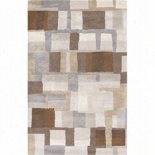 Jaipur  Rug1 Blue Hanf-tufted Durable Wool Gray/brown Area Rug
