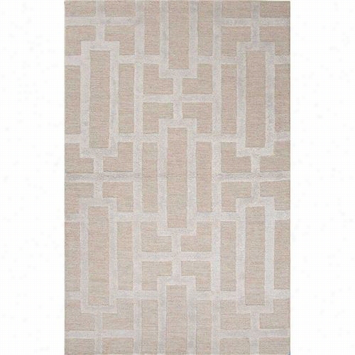 Japur Rug1 City Hand-tufted Geometric Pattern Wool/creation Of Beauty Silk Taupe/gray Area Rug
