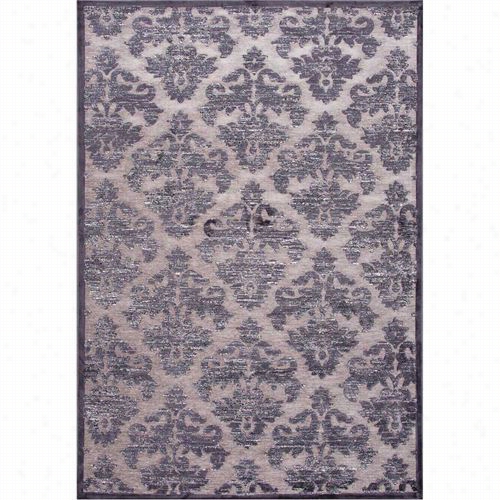 Jaipur Rugl Fables Machine Made Floral Pattern Art Silk/chenille Gray/tan Area Rug