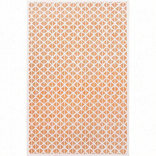 Jaipur Rug1 Fables Machine Made Lustrous Finish Art Silk/chenille Orange/ivory Area Rug