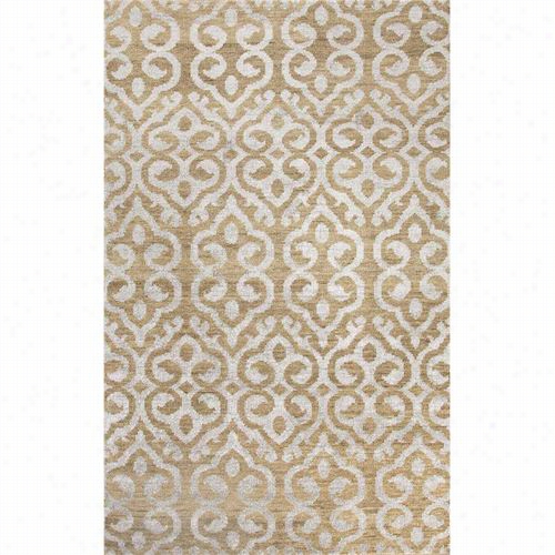 Jqipur Rug1 Heritage Hand-knotted Soft Handd Wool/skill Silk Brown/gray Wheat Area Rug