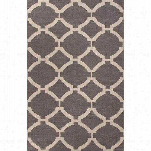 Jaipur Rug1 Maroc Flat-weave Geometric Exemplar Wool Gray/ivory Rafi Area Rug