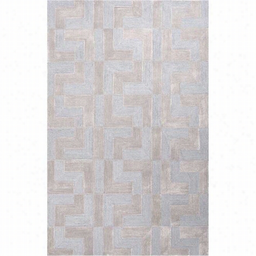 Jaipur Rug1 Medina Hand-tufted Looped And Cut Polyester Blue/tan Area Rug