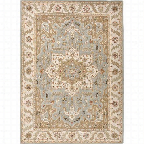 Jaipur Rug1 Poeme Hand-tufted Oriental Pattern Wwool Blue/ivory Area Rug