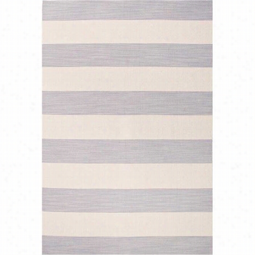 Jaipur Rug1 Pura Vida Flat-weave Stripe Pattern Wool Gray/ivory/middle Gray Area Rug