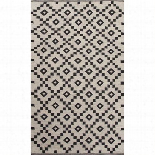 Jaipur Rug1 Scand Inavia Nordic Flat-weave Ddurable Wool Ivory/black/antique White/ebony Area Rug