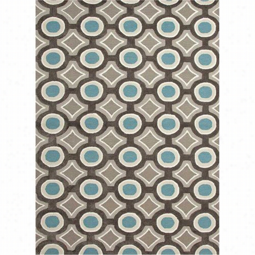 Jaipur Rug1008  Brio Hand-tufted Geometric Pattern Polyester Gray/blue Area Rug