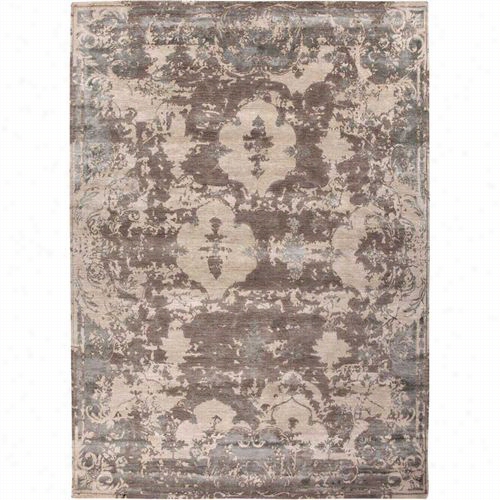 Jaiour Rug1 0102 Connextion By Jenny Jones-global Hand-knotted Separate Pattern Wool/bamhoo Silk Ivory/gray Area Rug