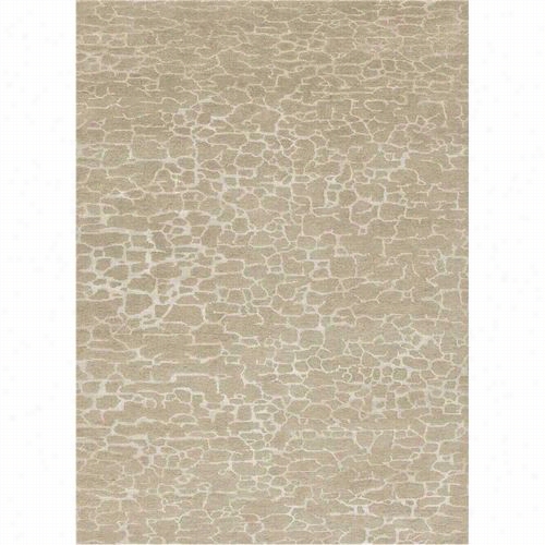 Jaipur Rug1019 Gode Hand-knotted Abstract Specimen Wool/arts Ilk Taupe/ivory Area Rug