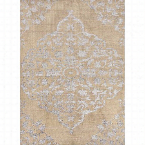 Jaipur Rug10205 Heritage Hand-knotted Toneo-n-tone Pattern Wool/art  Silk Taupe/gray Waem Tan Area Rug