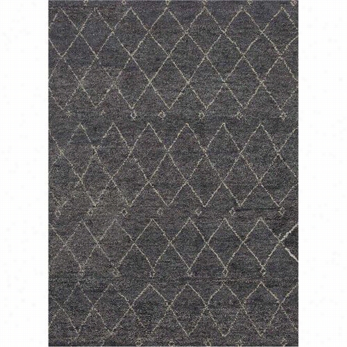 Jaipur Rug10321 Nostalgia Hand-knotted  Moroccan Attern Wool Blue/ivory Marine Blue Yard Rug