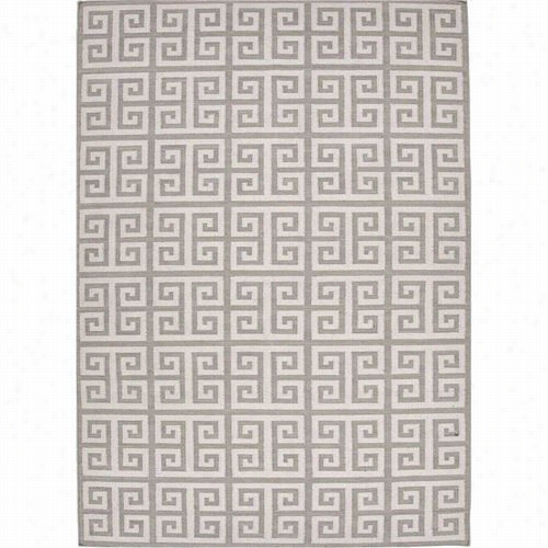 Jaipur Rug10423 Urban Bungallow Level_weave Geometric Pattern Wool Ivory/gray Area Rug