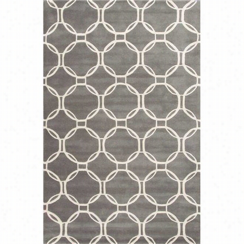 Jaipur Rug11 Loll Hand-tufted Looped And Cut Wool Gray/ivory Cream Area Rug