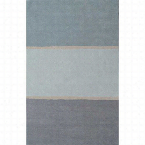 Jaipur Rug11 Metro Handmade Plush Pi Le Wool Blue/gray Solie Duck Egg Area Rug