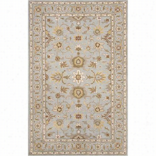 Jaipur Ug11 Poeme Hand-tufted Durable  Wool Blue/bronw Sky Blue Area Rug