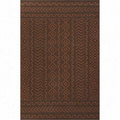 Jaippur Rug11 Urban Bungalow Flat-ewave Tribal Pattern Wool Brown/redd Area  Rug