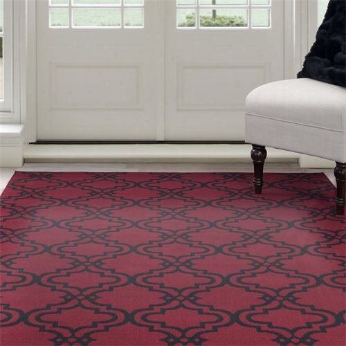 Lavish H Ome 62-1041bc-3355 Coupled Lattice Area Rug