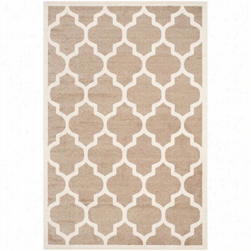 Safaveih Amt420s Amherst Ploypropylene Power Loomed Wheat/beige Area Rug