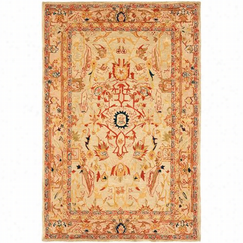 Safawieh An514a Anatolia Ool Han D Tufted Iory / Beige Area Rug