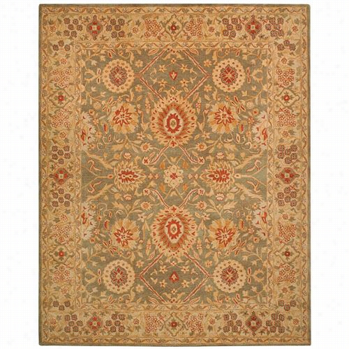 Safavieh An516a Anatolia Wool Hand Tufted Sage/ivory Rug