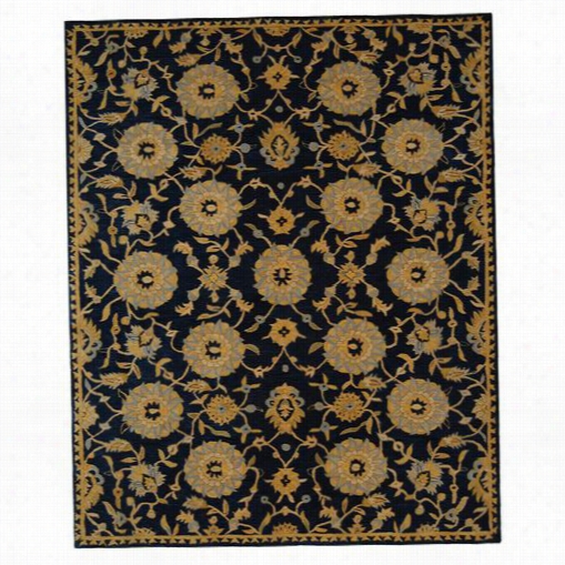 Safavieh Each537a Anatolia W Ool Hand Tufted Navy Rug