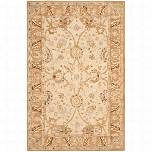 Safavieh An558b Anato Lia Wool Hand Tyftedd Silver/light Brown Rug