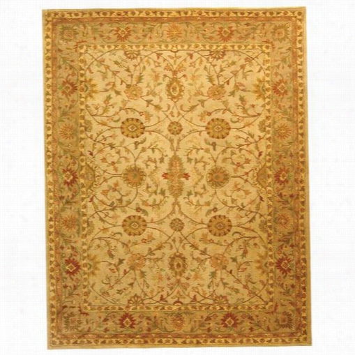 Safavieh At17a Antiquity Wool Hand  Tufted Ivory/light Green Rug